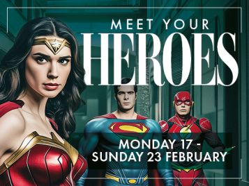 Meet your heroes this February half term at Touchwood!