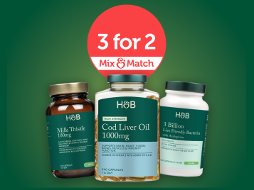 3 for 2 on H&B vitamins and supplements....