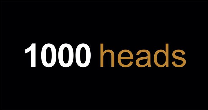 1000 heads logo