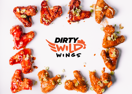 Dirty Wild Wings logo